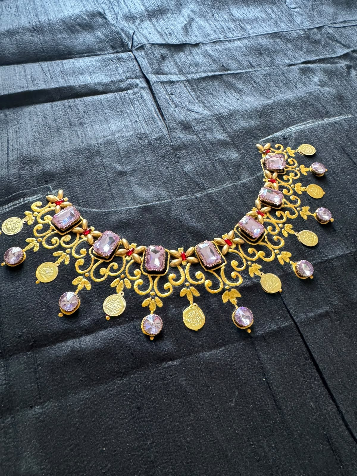Temple Necklace Tanjore Painting